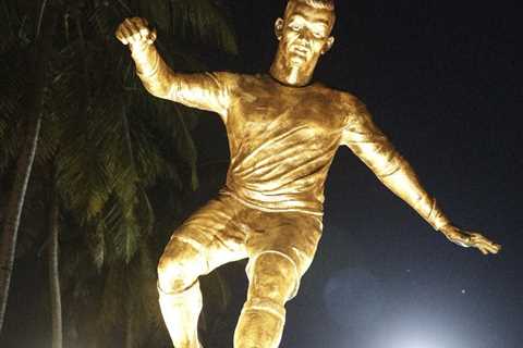 Cristiano Ronaldo statue erected in India to ‘inspire young boys and girls’… 5,700 miles away from..