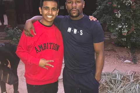 Floyd Mayweather met Money Kicks at YouTuber’s private ZOO when he was skinny teen.. now they’re..