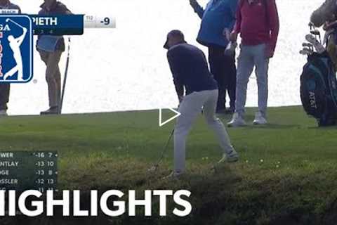 Jordan Spieth's cliffside par save at AT&T Pebble Beach | 2022