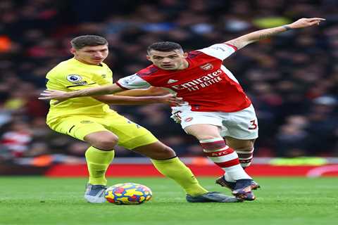 Granit Xhaka REFUSES to wear Arsenal captain’s armband after Eddie Nketiah tries to hand it to..