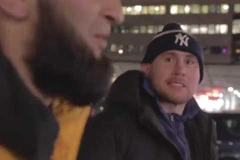 Generous UFC stars Darren Till and Khamzat Chimaev help feed Stockholm’s homeless as they take..