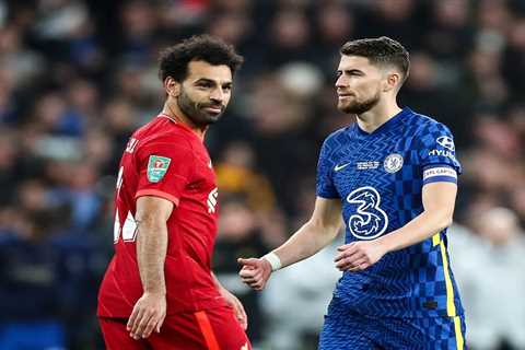 Jorginho confirms what Mo Salah said to him as Chelsea star stepped up to take Carabao Cup final..