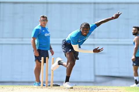 Jofra Archer bowls in nets with elbow heavily strapped to give England a boost in West Indies