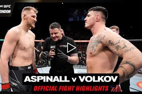 The Hype Is Real  Alexander Volkov v Tom Aspinall  UFC London Fight Highlights