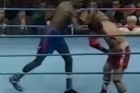 Watch as John Fury suffers brutal knockout to Henry Akinwande in 1991 – causing him to take 4-YEAR..