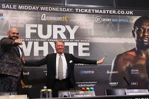 Frank Warren claims Tyson Fury vs Dillian Whyte undercard backlash due to lack of funds to pay for..