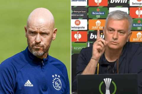 Jose Mourinho shuts down question about Manchester United’s move for Erik ten Hag