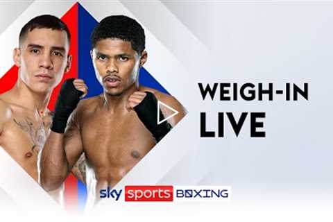 OSCAR VALDEZ VS SHAKUR STEVENSON! 💥👊🏻 Live Weigh-In