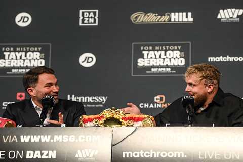 Watch Jake Paul and Eddie Hearn make huge $1m wager for boxing super-fight this weekend