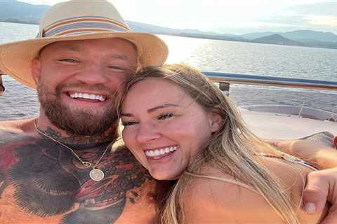 Conor McGregor relaxes with fiancee Dee Devlin on luxury yacht as UFC legend enjoys holiday on £2..