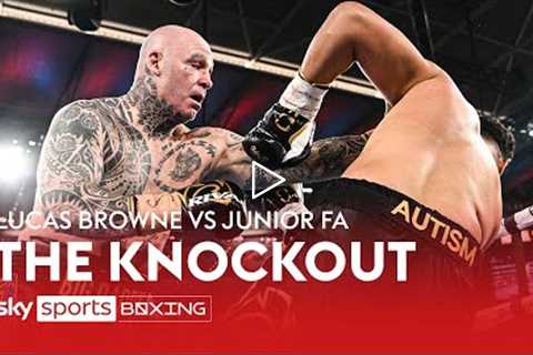 Lucas Browne's HUGE KO over Junior Fa!  Big Daddy is BACK! 💪