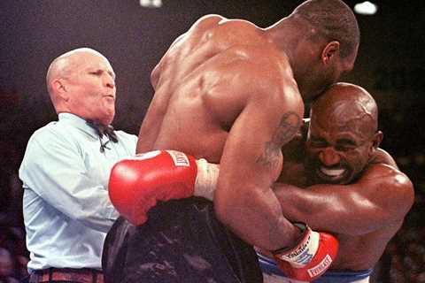 Mike Tyson describes what Evander Holyfield’s ear tasted like 25 years on from biting rival in the..