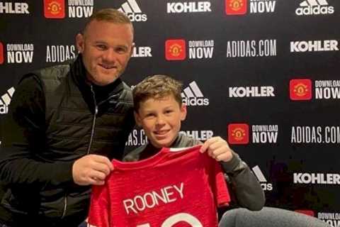 Wayne Rooney’s son Kai bags 84 goals and assists for Man Utd academy