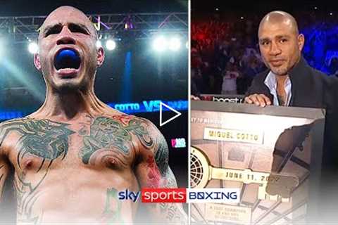 Puerto Rican legend Miguel Cotto presented with key to Madison Square Garden 🇵🇷