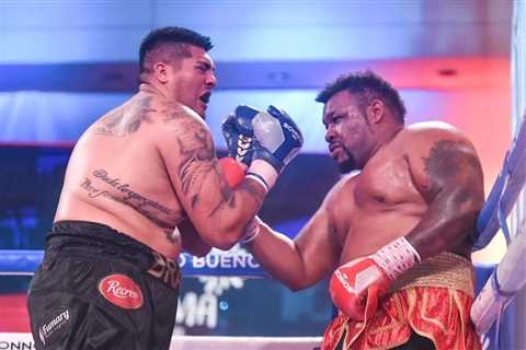 Cheat ‘Big Baby’ Jarrell Miller – weighing 341lbs – wins first fight in three-and-a-half years on..