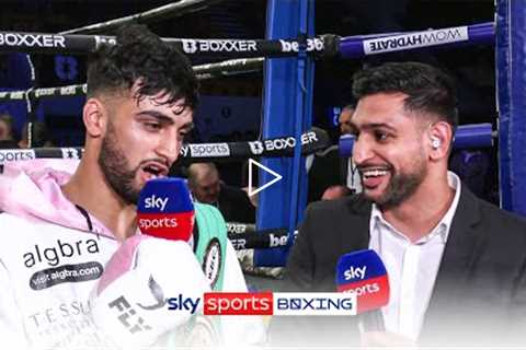 'The title will come' 👏  Amir Khan gives words of advice to Adam Azim