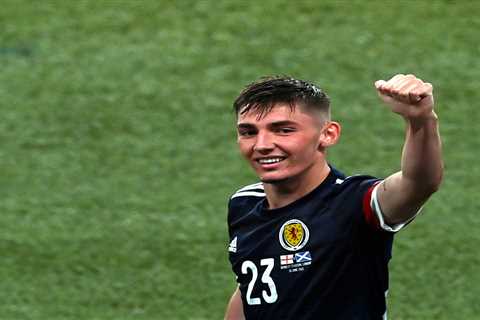 Chelsea star Billy Gilmour wore a Liverpool shirt when he played football at home during lockdown