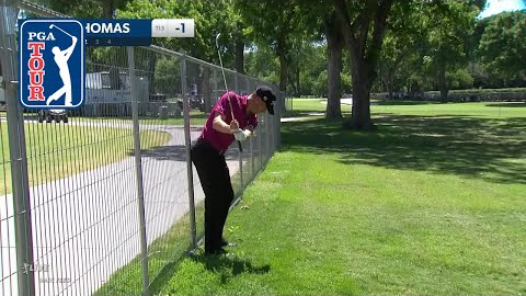 On the fence, Justin Thomas salvages par