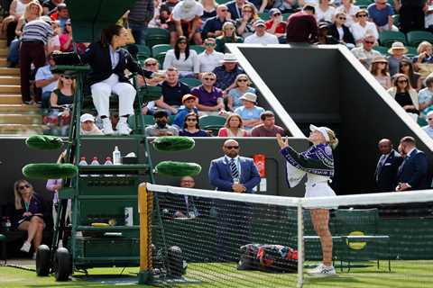 Brit ace Harriet Dart rows with umpire after she crashes out of Wimbledon to world’s richest tennis ..