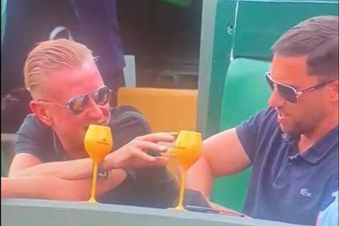 Wimbledon fans go viral after appearing live on BBC as one drops mystery ingredient into his..