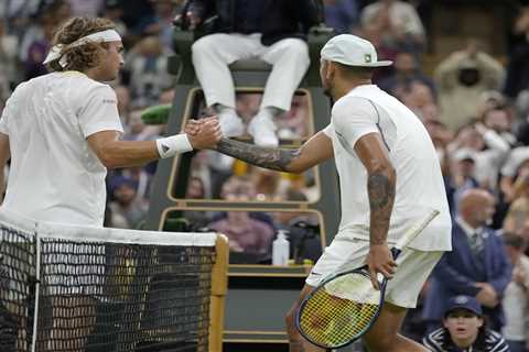 Nick Kyrgios and Stefanos Tsitsipas fined combined £11,550 after row during controversial last-16..