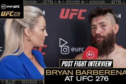 Bryan Barberena on his epic fight with Robbie Lawler! 🔥  UFC 276 Post Fight Interview