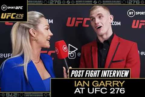 The Future Ian Garry remains undefeated! 🇮🇪  UFC 276 Post Fight Interview