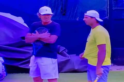 Rafael Nadal’s final Wimbledon training session footage released as injured tennis legend pulls out ..