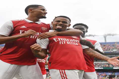 ‘He is ridiculous’ – Arsenal fans lose their minds over Gabriel Jesus’ ‘Zidane touch’ before goal..