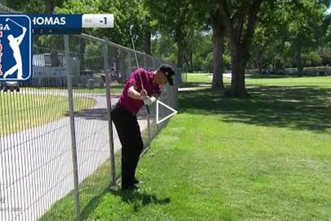 On the fence, Justin Thomas salvages par