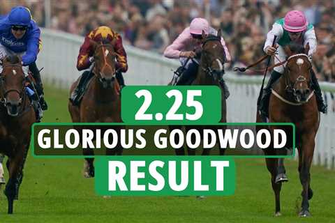 Who won the 2.25 at Goodwood? How EVERY horse finished on day one of Glorious Goodwood