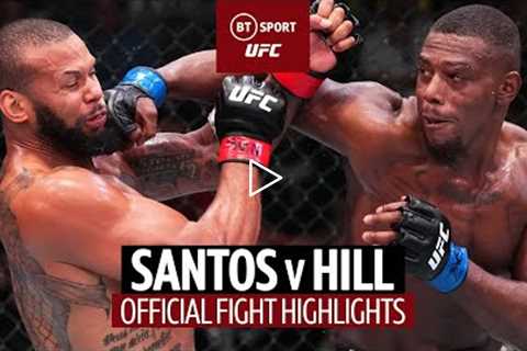 Sweet Dreams silences the doubters!  Thiago Santos v Jamahal Hill  UFC Highlights