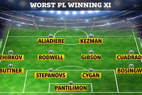 The worst Premier League XI to be crowned champions, including Rodwell and Arsenal flops Cygan and..