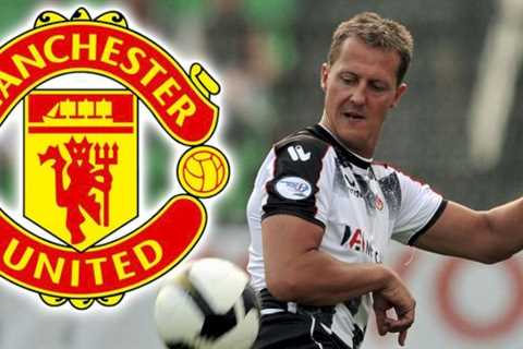 Michael Schumacher had to pull out of Man Utd training after suffering football injury