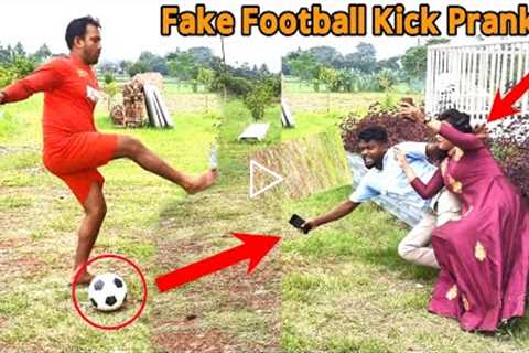 Fake Football Kick Prank !! Football Scary Prank  GONE WRONG REACTION // By @Ting Fun Prank