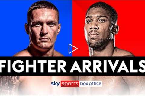 USYK VS JOSHUA!  LIVE FIGHTER ARRIVALS