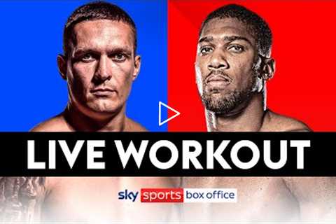 USYK VS JOSHUA 2!  LIVE WORKOUT 💪