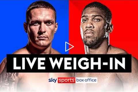 USYK VS JOSHUA 2  LIVE WEIGH-IN 🔴⚖️