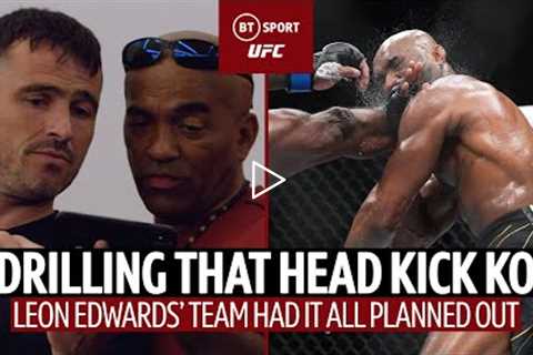 INCREDIBLE footage of Leon Edwards' team drilling THAT head kick KO  UFC 278 Usman v Edwards II
