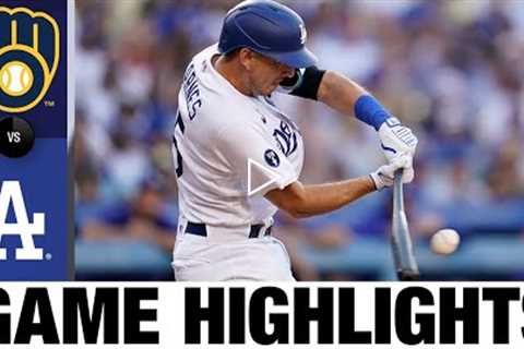 Brewers vs. Dodgers Game Highlights (8/24/22) | MLB Highlights