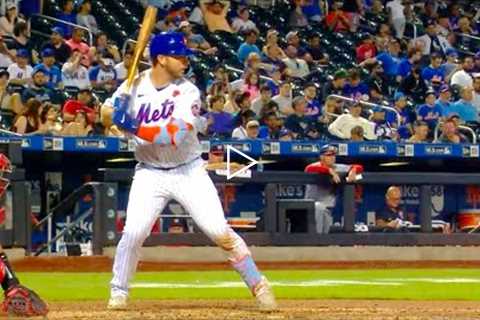 Pete Alonso Slow Motion Baseball Swing Home Run Hitting Mechanics Axe Bat