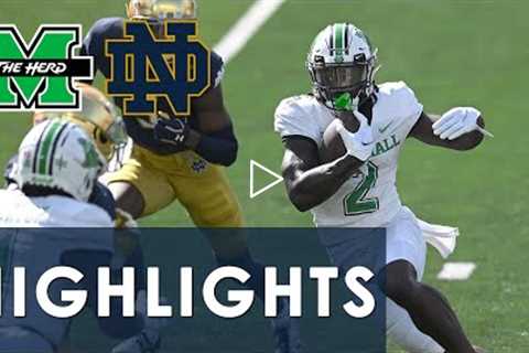 Marshall vs. Notre Dame | EXTENDED HIGHLIGHTS | 9/10/2022 | NBC Sports