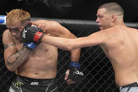 Nate Diaz submits Tony Ferguson in final fight of UFC contract then promises to ‘take over’ boxing