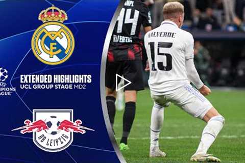 Real Madrid vs. RB Leipzig: Extended Highlights | UCL Group Stage MD 2 | CBS Sports Golazo