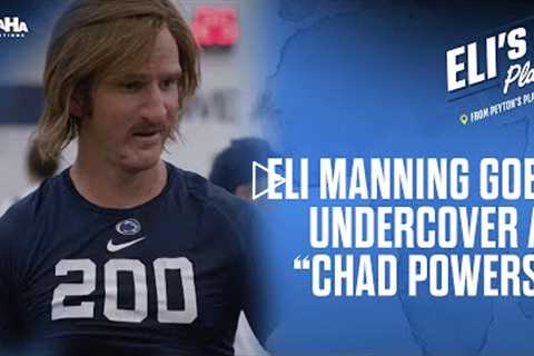Eli Manning goes undercover at Penn State walk-on tryouts as Chad Powers