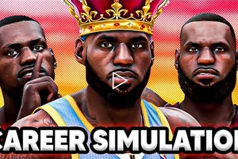 LEBRON JAMES'S CAREER RE-SIMULATION IN NBA2K23| Better than MJ?