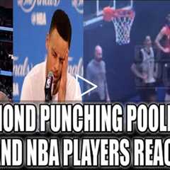 NBA Players React to Draymond Green Punching Jordan Poole Video | TMZ Altercation Video |