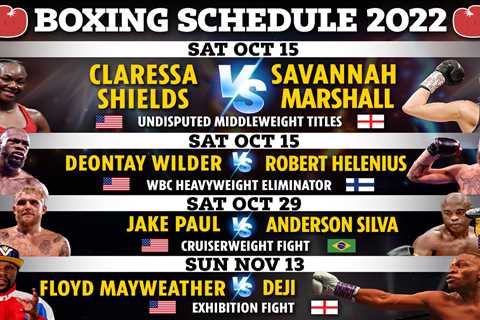 Boxing schedule 2022: Results, upcoming fights including Shields vs Marshall, Jake Paul & Floyd ..