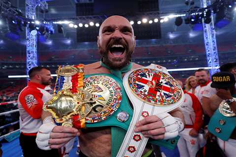 Watch Tyson Fury hit gym for cardio session in sweat top as he looks to burn pounds for December 3..