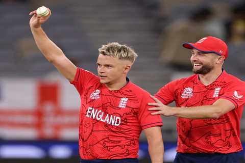 Sam Curran makes history with England’s first ever T20 five-wicket haul as they crawl to World Cup..